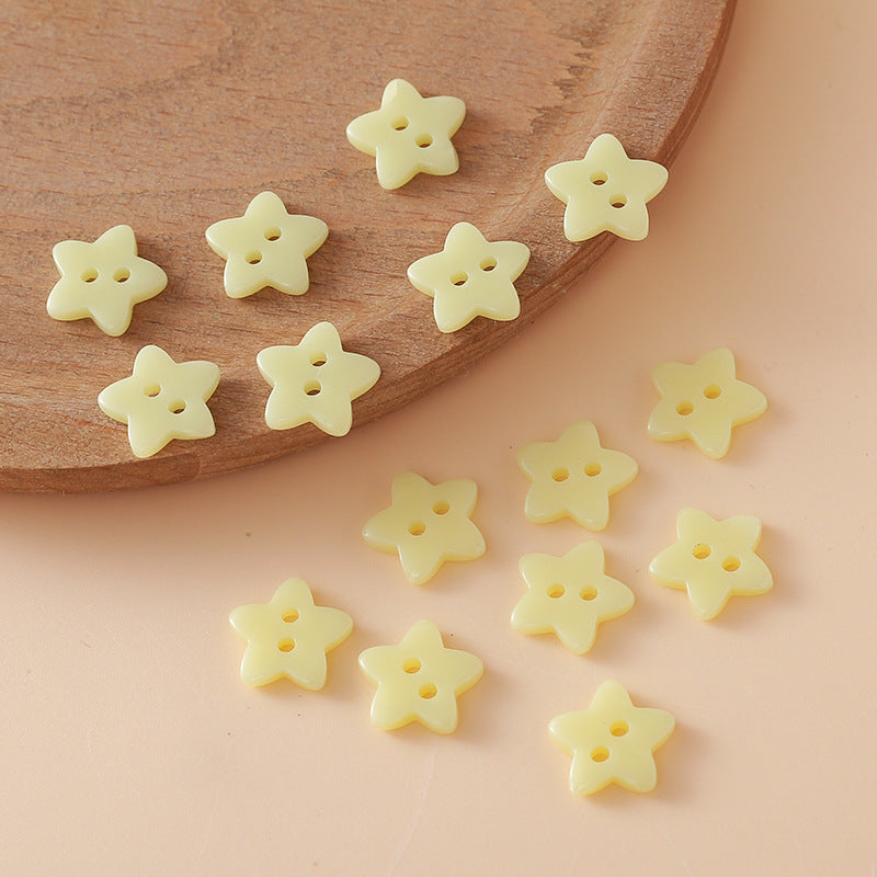 Cute Colorful Five-pointed Star Buttons