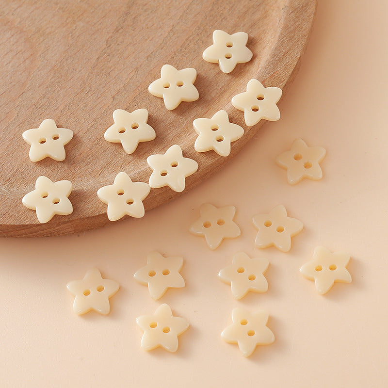 Cute Colorful Five-pointed Star Buttons