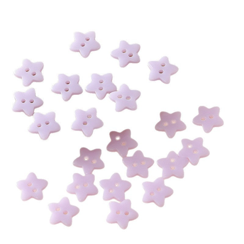 Cute Colorful Five-pointed Star Buttons