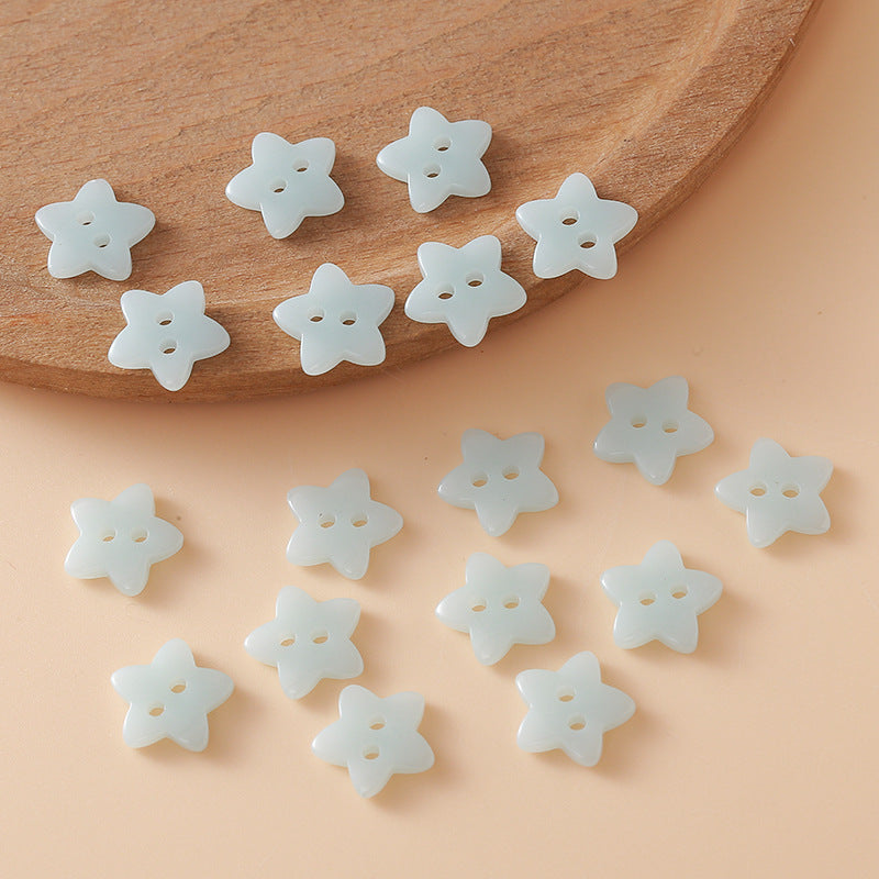 Cute Colorful Five-pointed Star Buttons