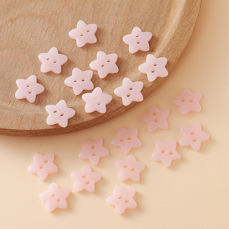 Cute Colorful Five-pointed Star Buttons